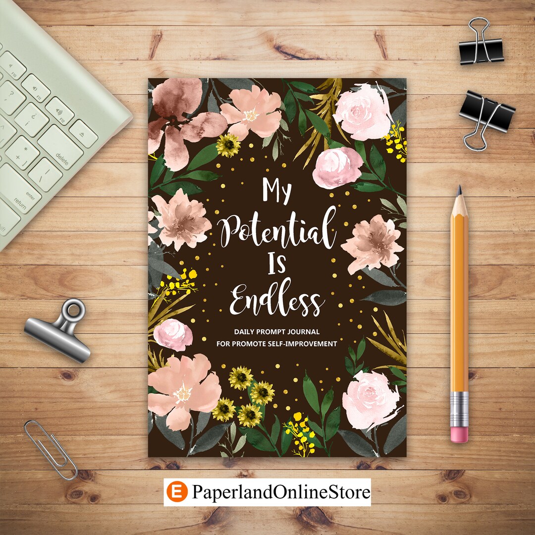 Self Improvement Journal: Daily Question Book, Mindfulness - Etsy