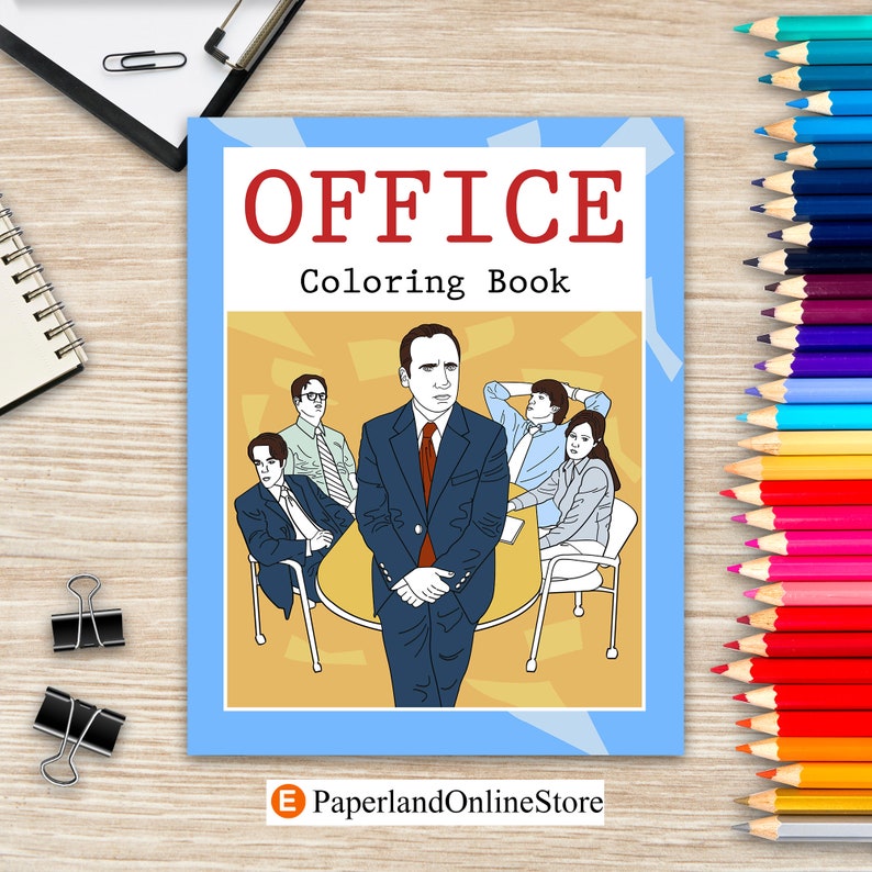 The Office Series Coloring Book Coloring Pages for Adults TV - Etsy