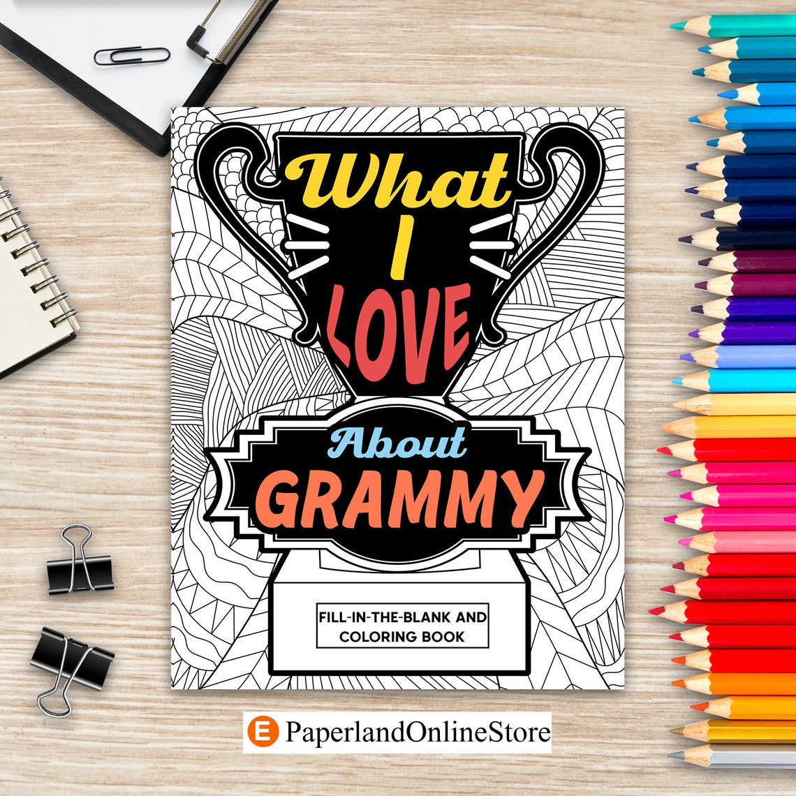 What I Love About Grammy Coloring Book Coloring Books for | Etsy