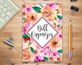 Bill Organizer, Bill Log Notebook, Expense Notebook, Bill Payment Checklist, Budget Planner Books, Monthly Expense Log, Bill Due Date