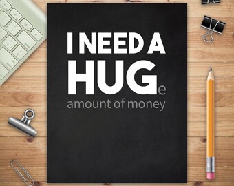 I Need a Huge Amount of Money, Adult Budget Planner (Printed), Budget Planner Books, Daily Planner Books, Monthly Budget, Expense Tracker