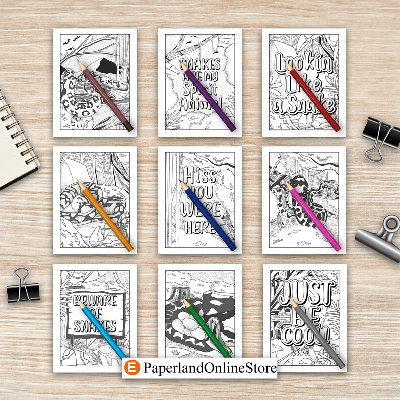 Ball Python Coloring Book: Wildlife Snake Lover Gift - Etsy