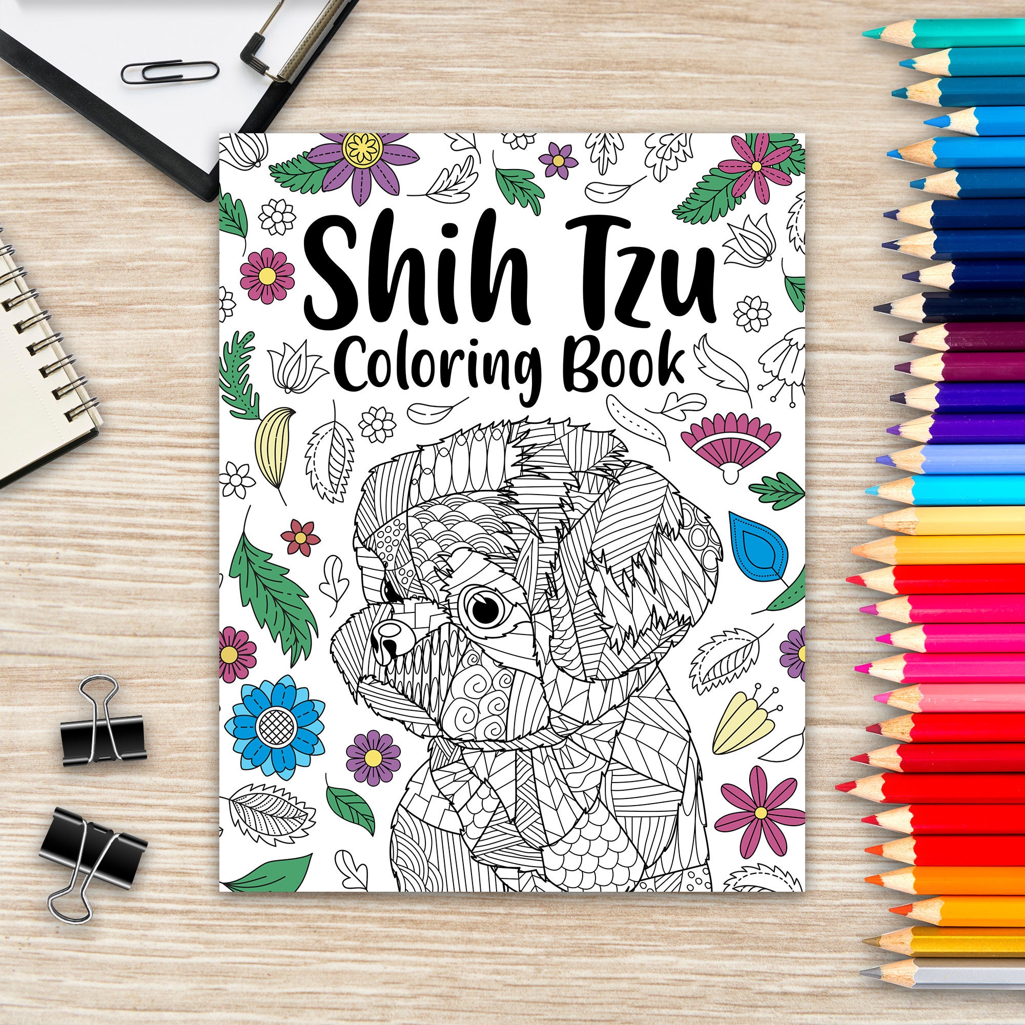 100 Animaux livre de Coloriage pour Adultes Mandala Anti-Stress