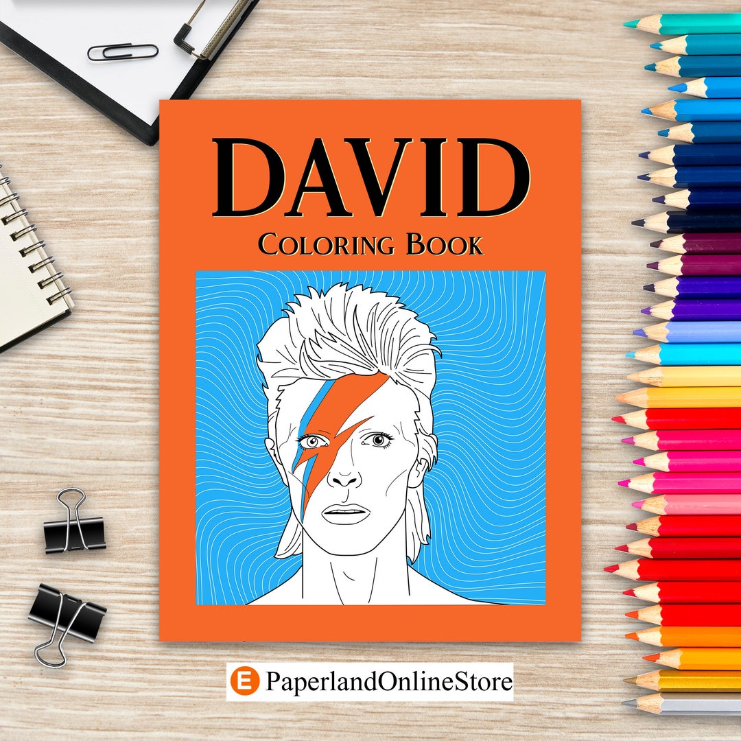 David Coloring Book, Coloring Books for Adult, Music Fan Club Gifts ...