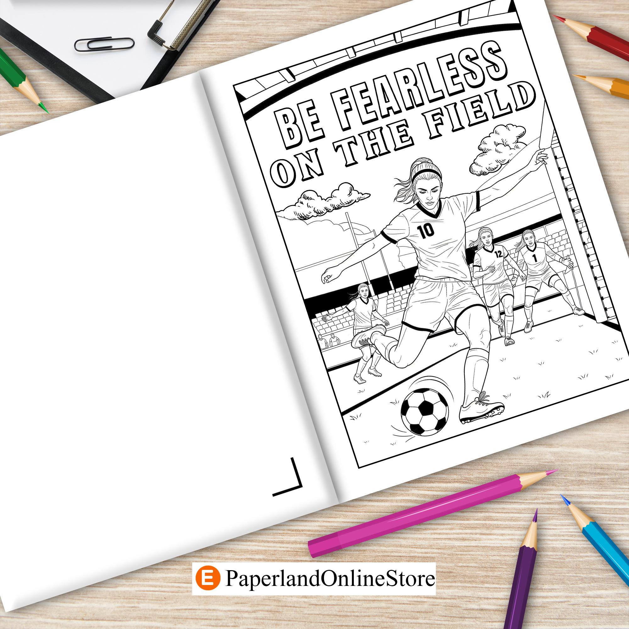 Rematch Coloring Pages Soccer Coloring Book: Retro Team Sport Activity, Stress Relief - Etsy