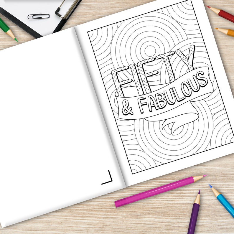 Well Look at You Turning 50 and Shit Coloring Book for Adults, Birthday Quotes Coloring Book, Coloring Activity Books, 50th Birthday Gifts