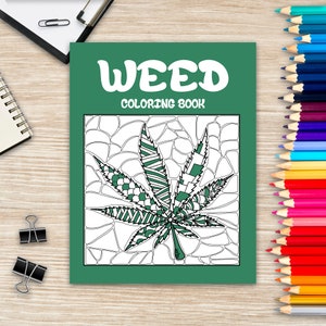 10 Stoner Coloring Pages for Adults, Funny Trippy Coloring Book, Mindful  Zendoodle Coloring, Stoner Coloring Book 