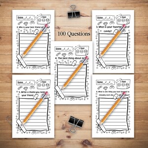 3 Minute Gratitude Journal for Kids, Journal Prompts for Kids to Teach ...