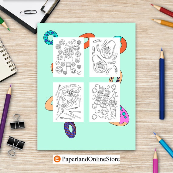 10 COLORING PAGES Cats, Kittens, Funny, Cute, Adult Coloring Book Animal  Designs, Self Care Quotes Printable PDF Instant Download 