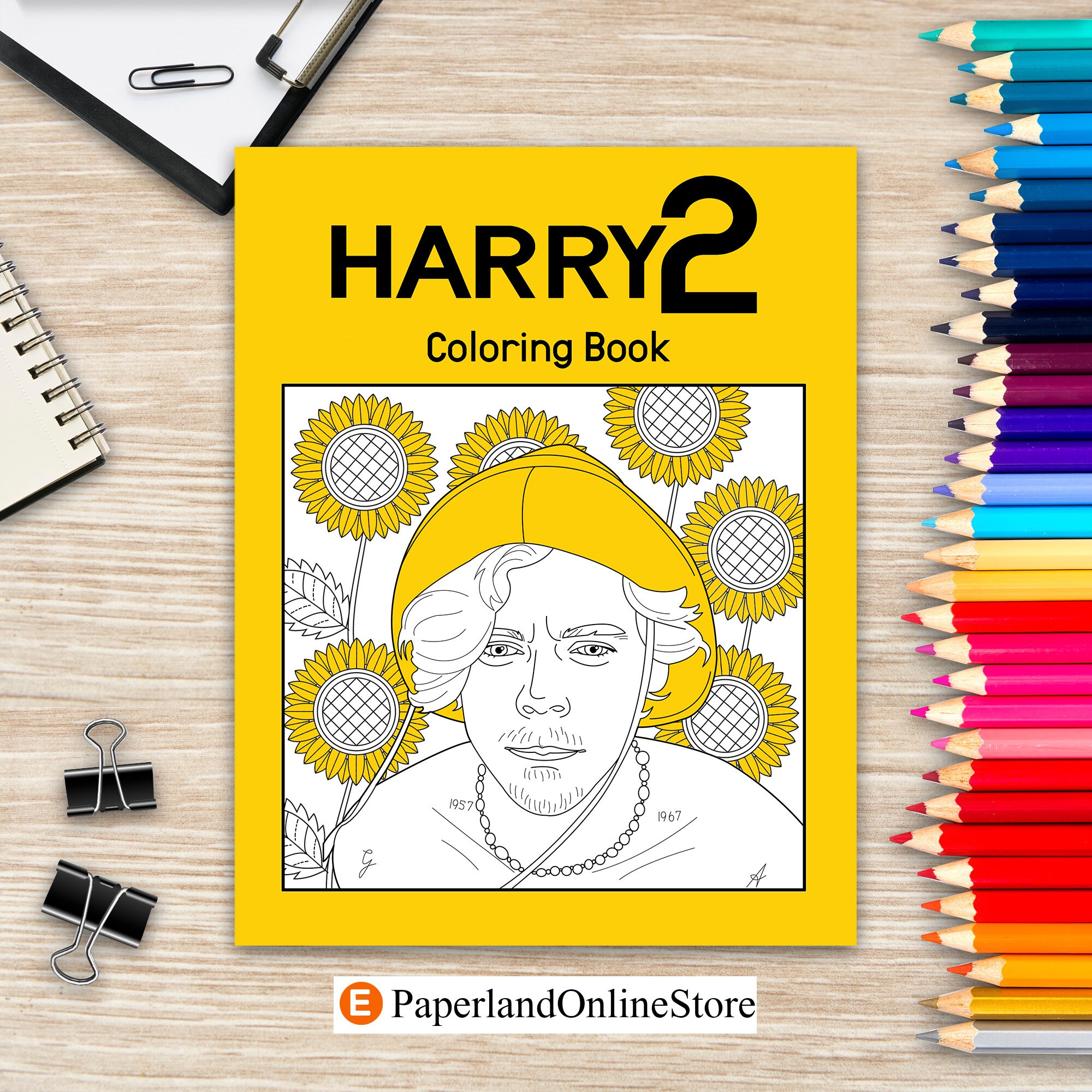 Harry Inspired V.2 Coloring Book Adult Coloring Book Harry | Etsy