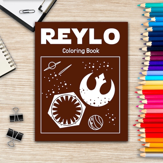 Download Reylo Coloring Book Star Wars Adult Coloring Book Ben Solo Etsy
