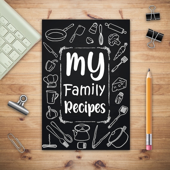 My Family Recipes: Adult Blank Lined Diary Notebook, Write in Your Best Family  Recipes, Food Recipes Notebook, Recipe and Cooking Gifts (Paperback)