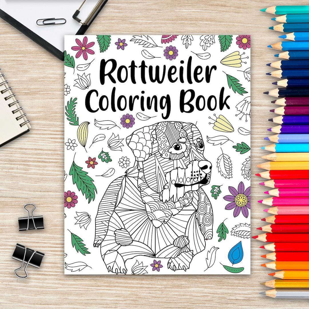 Rottweiler Coloring Pages For Kids