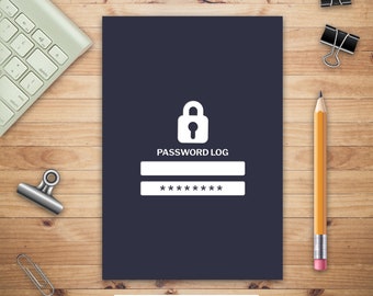 Password Log Book, Password Tracker, Username Keeper Password, Internet Password, Email Password, Banking Password, Social Media Password