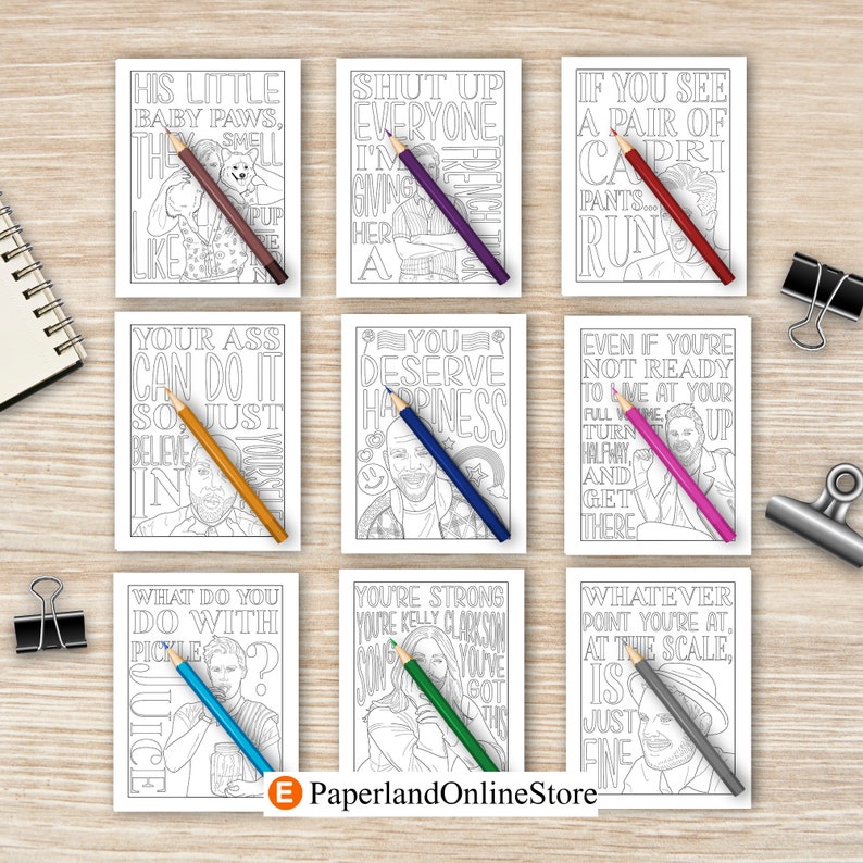 The Queer Coloring Book, Adult Coloring Books, Gay Coloring Book, T V Series, Fab 5, Karamo, JVN, Antoni, Pride, LGBT Gifts, Queer Eye Gift