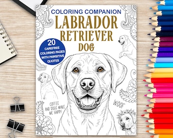 Labrador Retriever Coloring Book: Mandala Dog Designs, Stress Relief