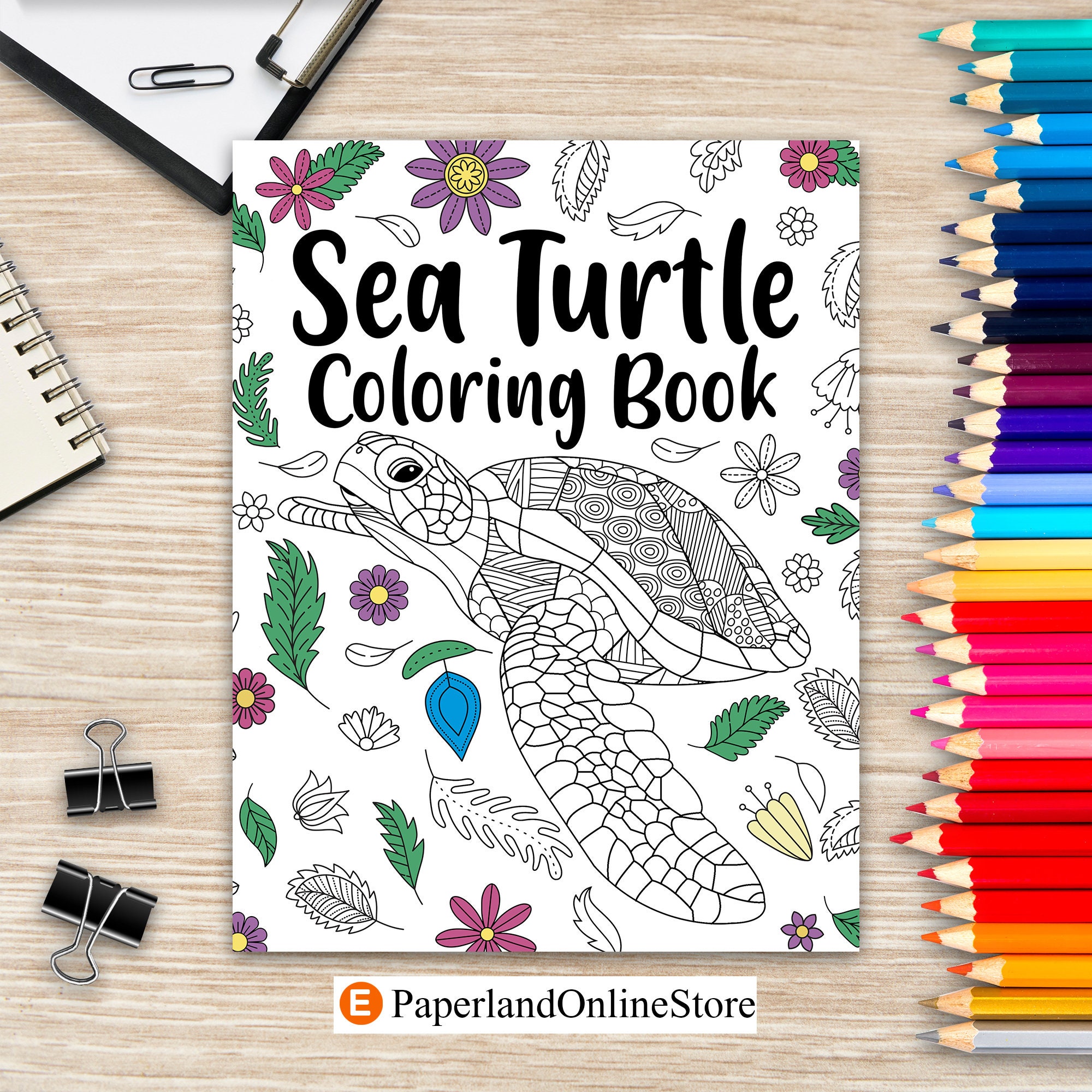sea turtle coloring book adult coloring book sea turtle etsy denmark