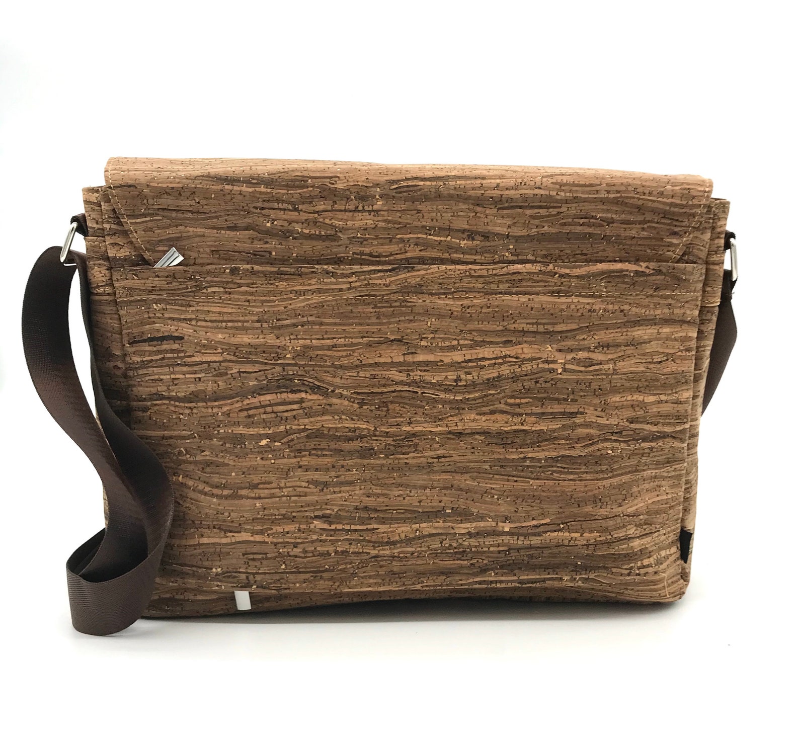 Cork Laptop 14 Messenger Bag Etsy