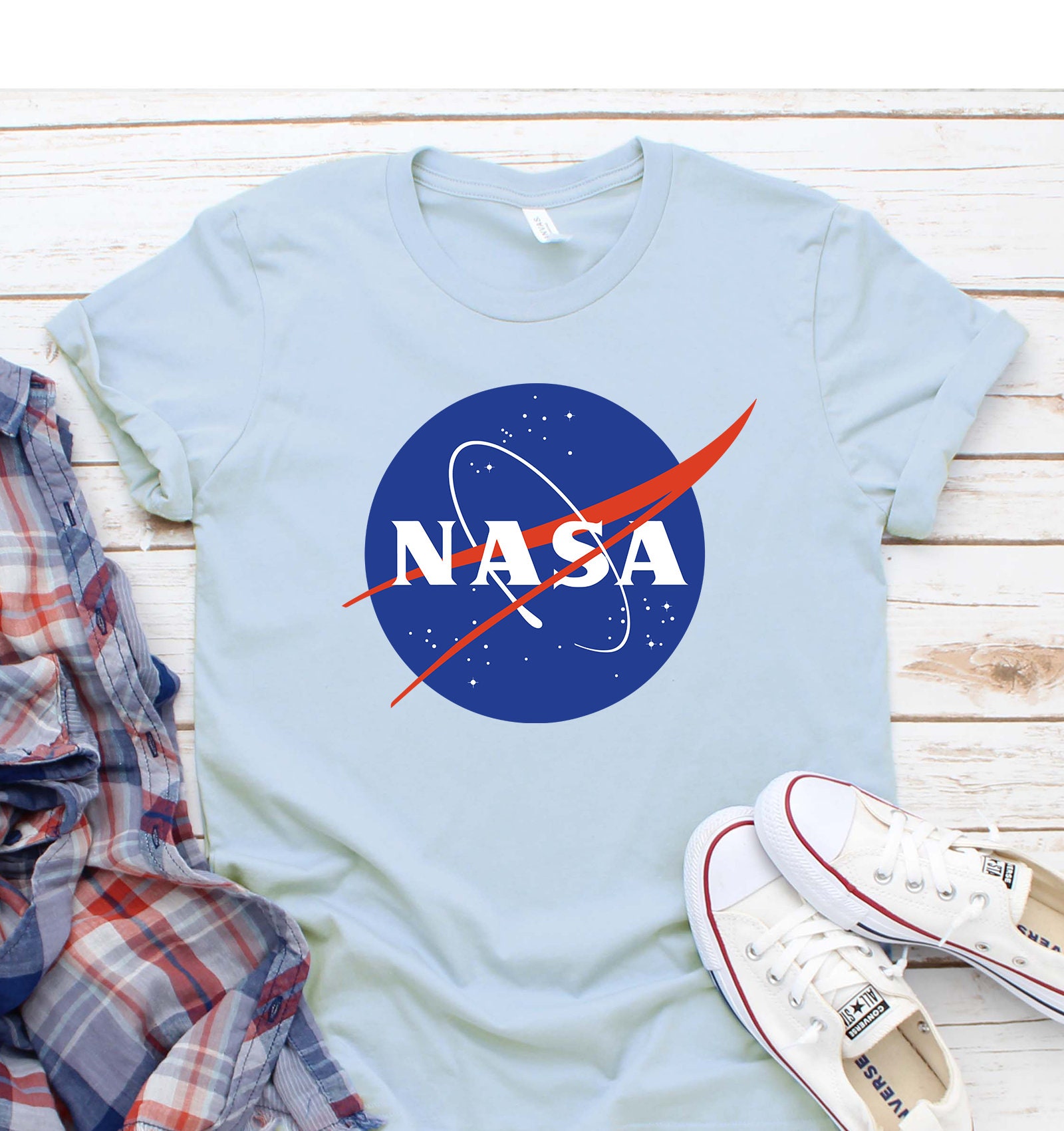 NASA Logo T-Shirt Space Shirts NASA Distressed Shirt Nasa | Etsy