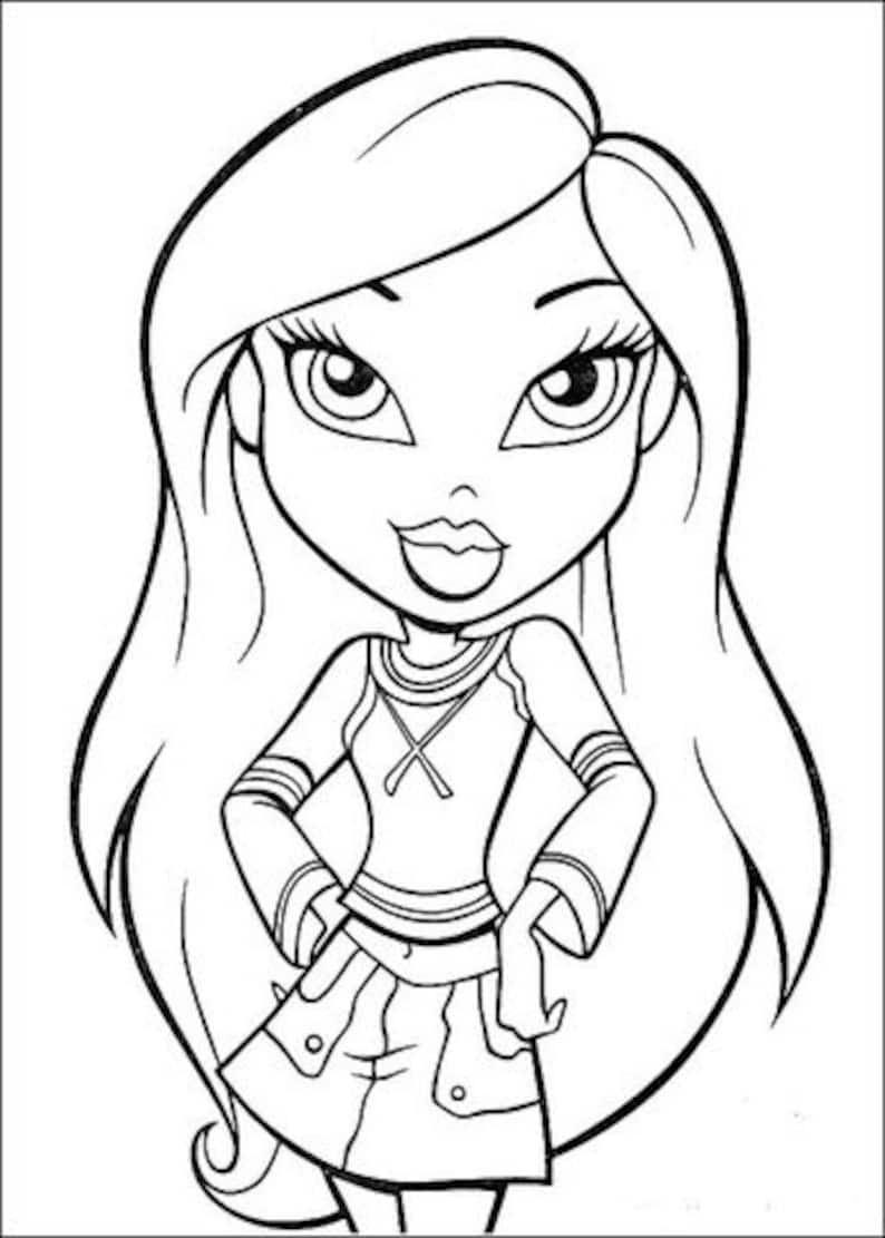 Bratz 20 Coloring Pages for Kids Kids Coloring Pages Cartoon - Etsy