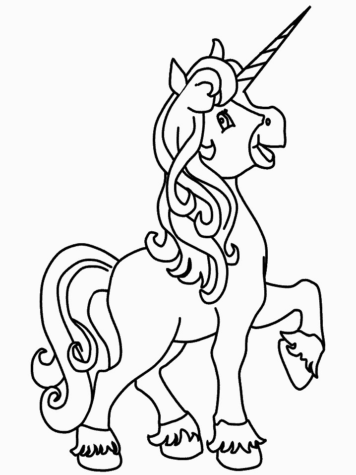 Unicorn Coloring Pages For Kids 20 Kids Coloring Pages | Etsy