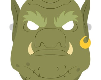 Troll Printable Mask - Etsy