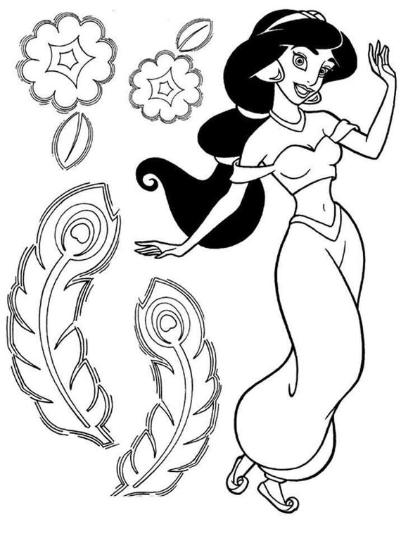 Disney Aladdin Tiger Coloring Pages