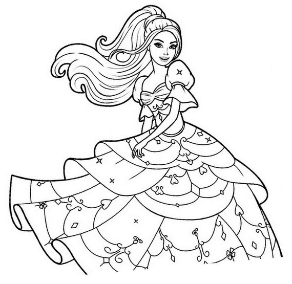 princesses coloring pages for kids 20 kids coloring pages etsy