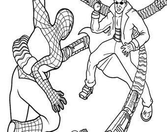 Dr Octopus Coloring Pages