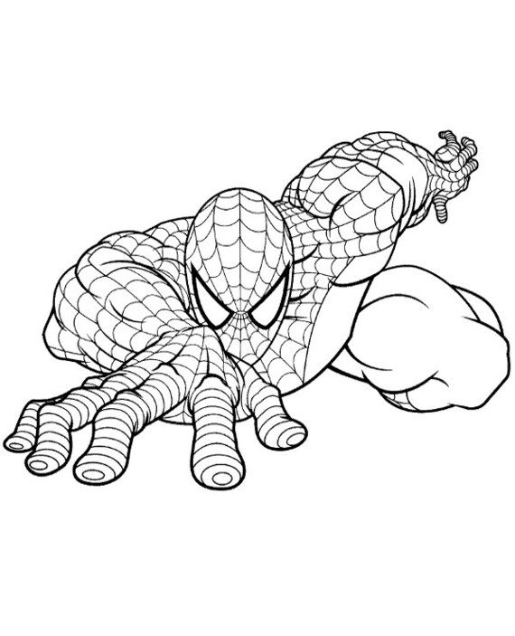 16 spiderman coloring pages for kids kids coloring pages etsy