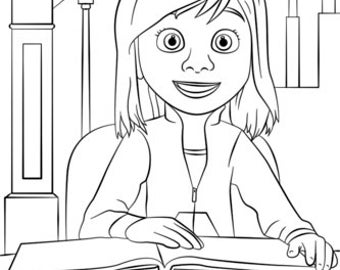 Inside Out Coloring Pages Riley