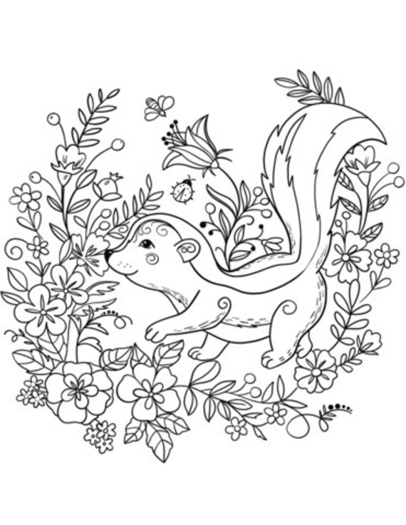 14 Forest Animals Coloring Pages for Kids Kids Coloring - Etsy Australia