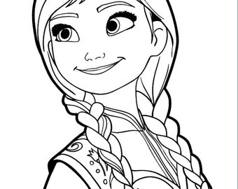 Frozen Coloring Pages For Kids Kids Coloring Pages Etsy