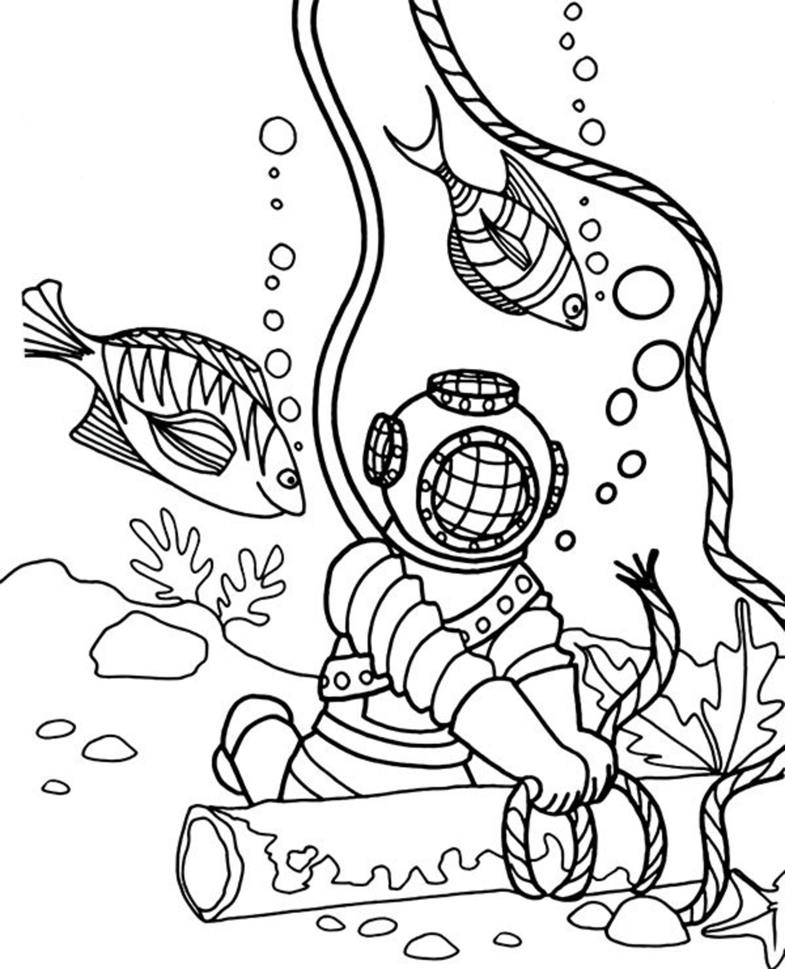 20 Water World Coloring Pages for Kids Kids Coloring Pages - Etsy UK