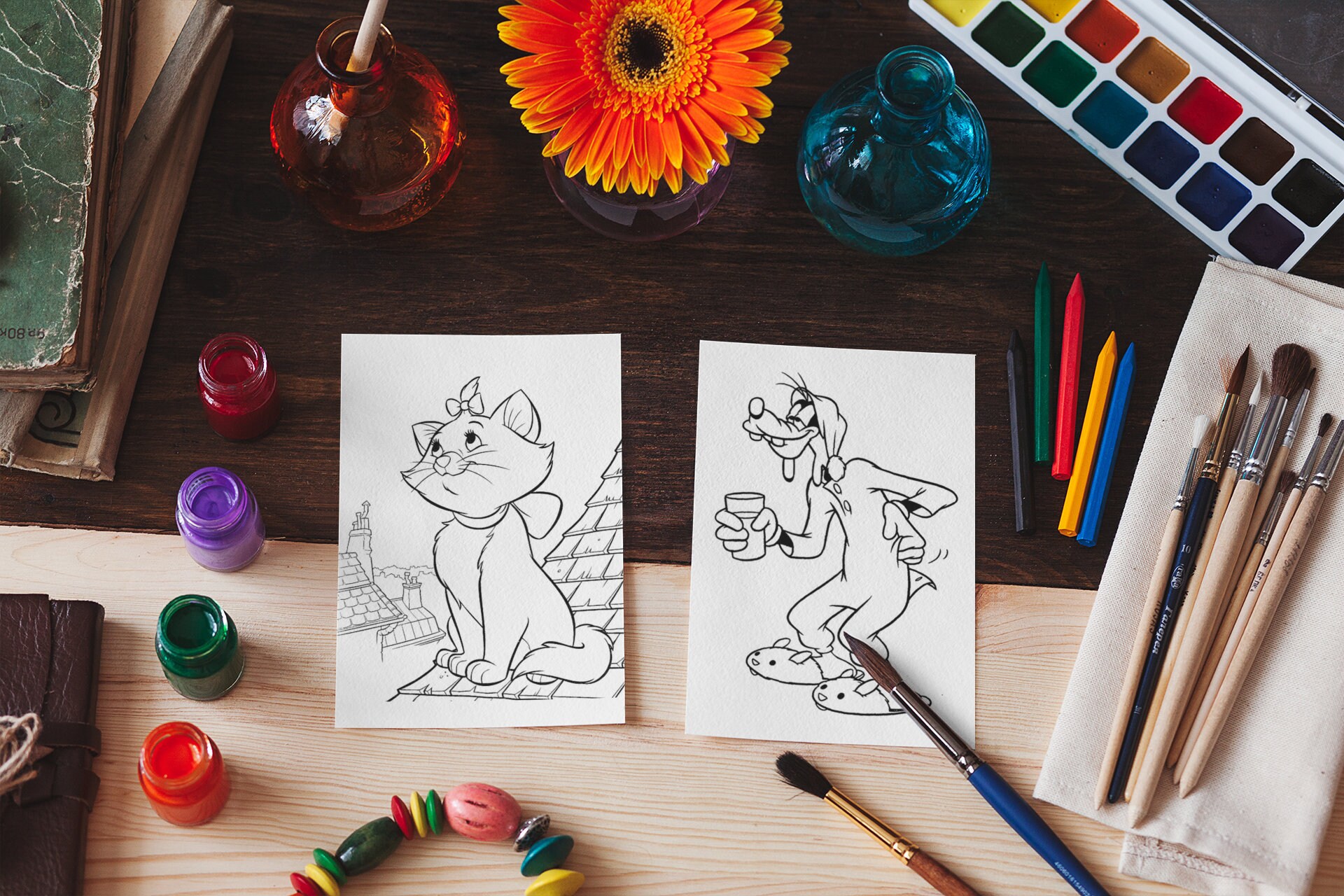 20 Coloring pages for kids Kids coloring pages fashion | Etsy