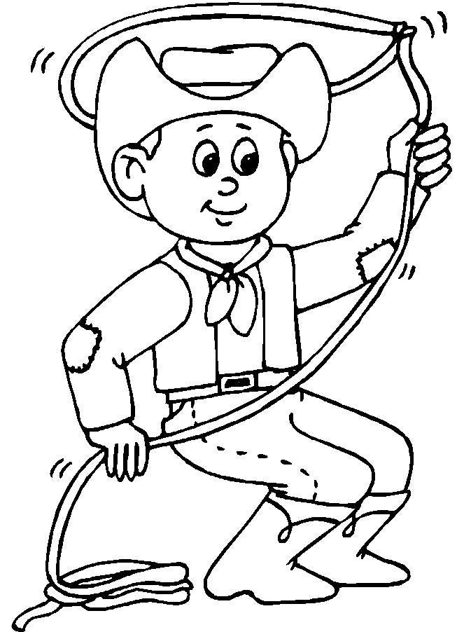Cowboys And Indians Coloring Pages