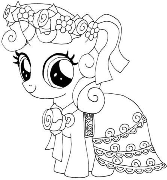 Dibujos para colorear my Little Pony 20 para niños Dibujos - Etsy España