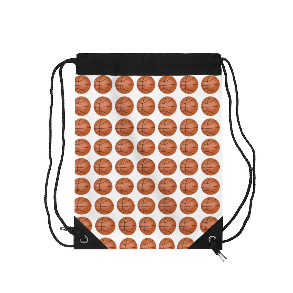 Basketball Drawstring Bag Sports Drawstring Bag Drawstring Etsy