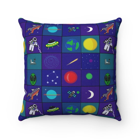 Universe Pillow Pillow Outer Space Pillow Rocket Etsy