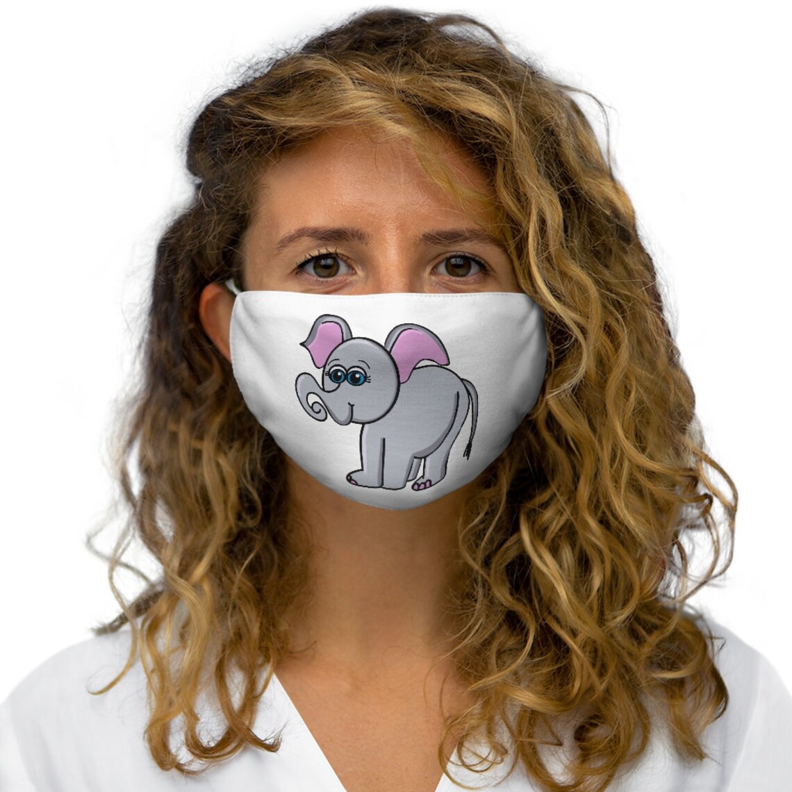 Elephant Face Mask Cartoon Elephant Face Mask Elephant | Etsy