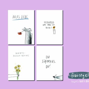 Postkartenset Freundschaft