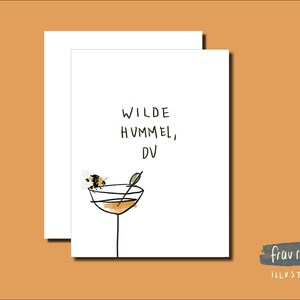 Postkarte "Wilde Hummel"