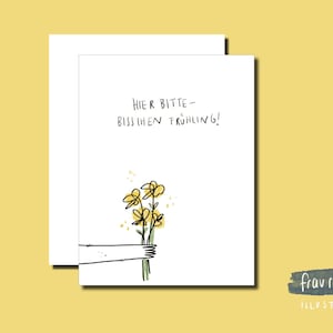 Frühlingspostkarte "Bisschen Frühling", für Freunde und Familie