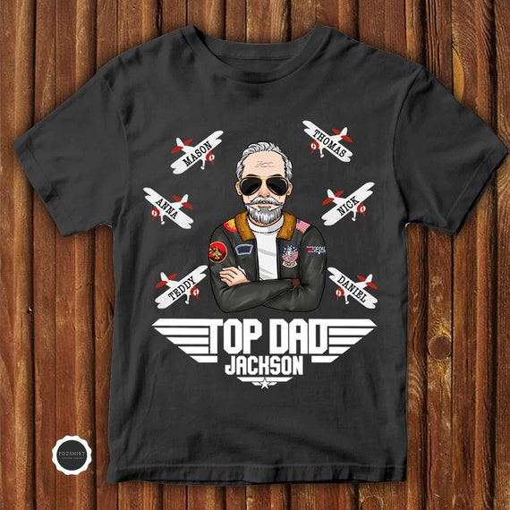 Custom Top Dad Shirt Custom Top Gun Shirt Top Dad and Son Etsy