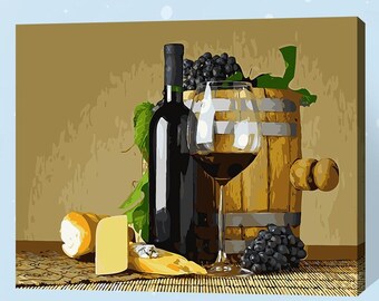 alcohols labels 4 single paper decoupage napkins Wine oak barrel -722