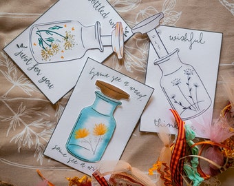 Bottled wish postcard fun instant download interactive projects for kids and crafting download for wishful thinking gifts activities png