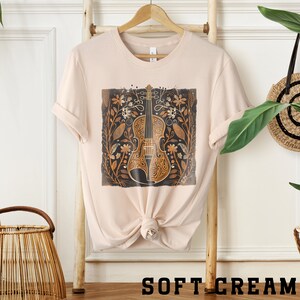 Blockprint Violin TShirt, school orchestra, twoset violin, violinist gift, violin lesson, violin player, violin teacher, classical violin