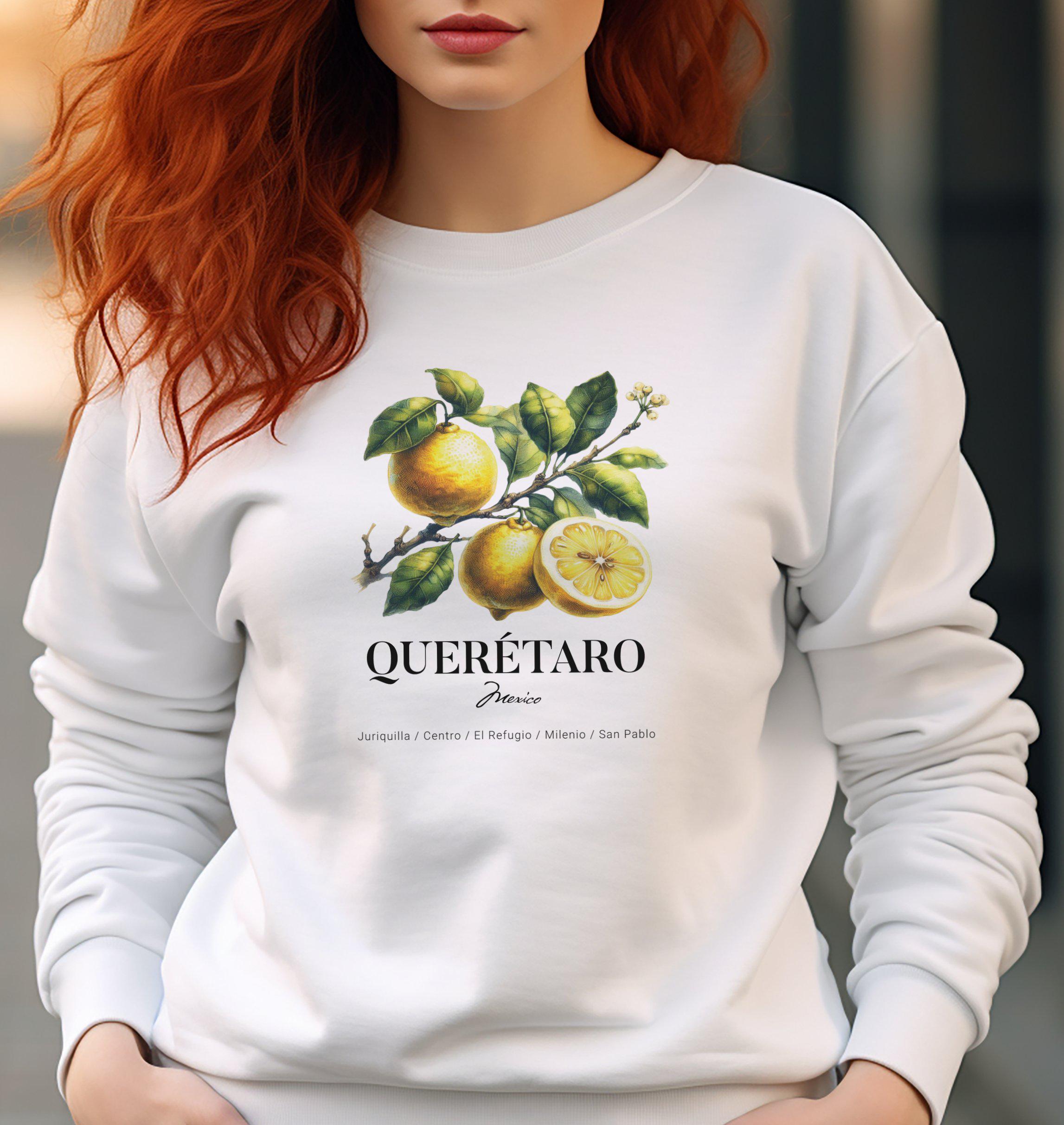 QUERÉTARO Sweatshirt, Vintage Lemon Shirt, Traveler Gift
