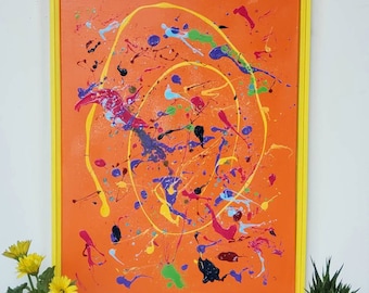 Go, Make a Ruckus - Seth Godin - Inspirational, Original, Colorful Abstracts, Eclectic Interior Wall hanging, Graduation, Kids Room Art