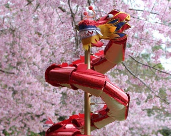 Magische Winddrachen-Gartenkreisel-Skulptur für den Außenbereich und die Gartenkunst